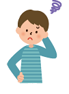 住まいについて悩む男性