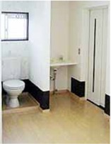 拡張されたトイレスペース