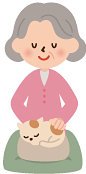 和室でくつろぐ女性
